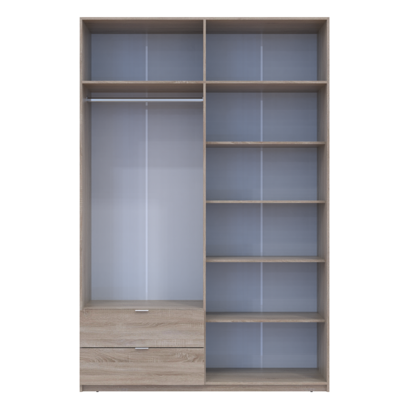 Распашной шкаф для одежды Лукас Дуб сонома 160х50х240 (80737730)