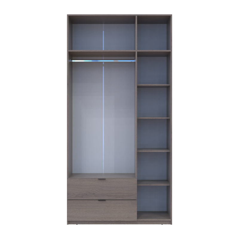 Распашной шкаф для одежды Лукас Канноло/Канноло 3 ДСП 120х50х240 (44900368)