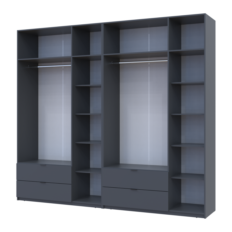 Комплект Лукас Графит 3+3 ДСП 270х50х240 (42005117)