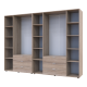 Распашная шкаф для одежды Гелар комплект Cонома 3+4 ДСП 271,2х49,5х203,4 (42002127)