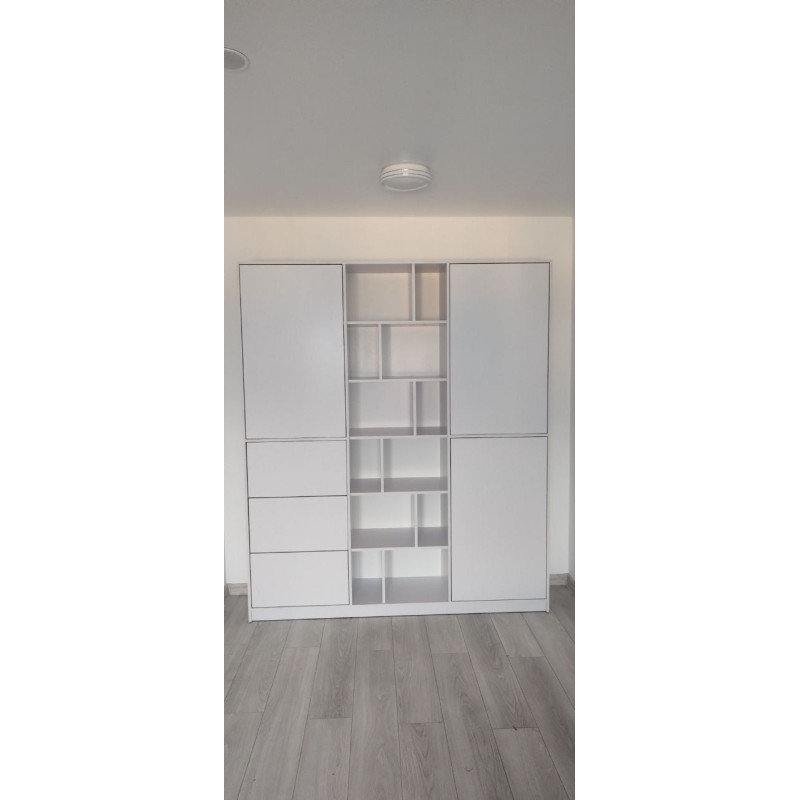 Шкаф для одежды Морган Белый ДСП 180х38.5х210 (42001246)