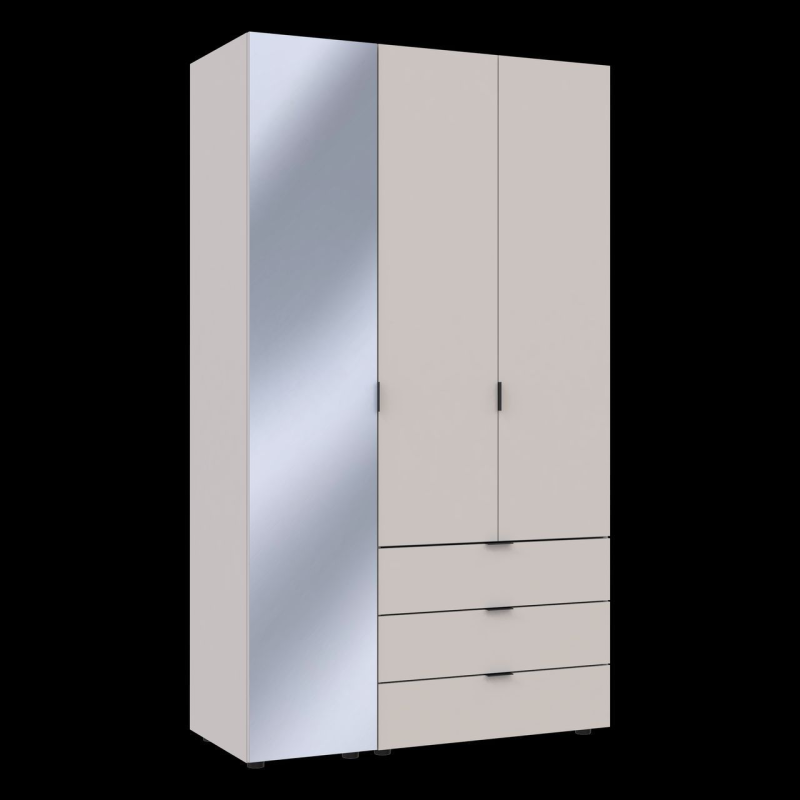 Шкаф для одежды Гелар Кашемир 2ДСП/Зеркало 116.5х49.5х203.4 (80737655)