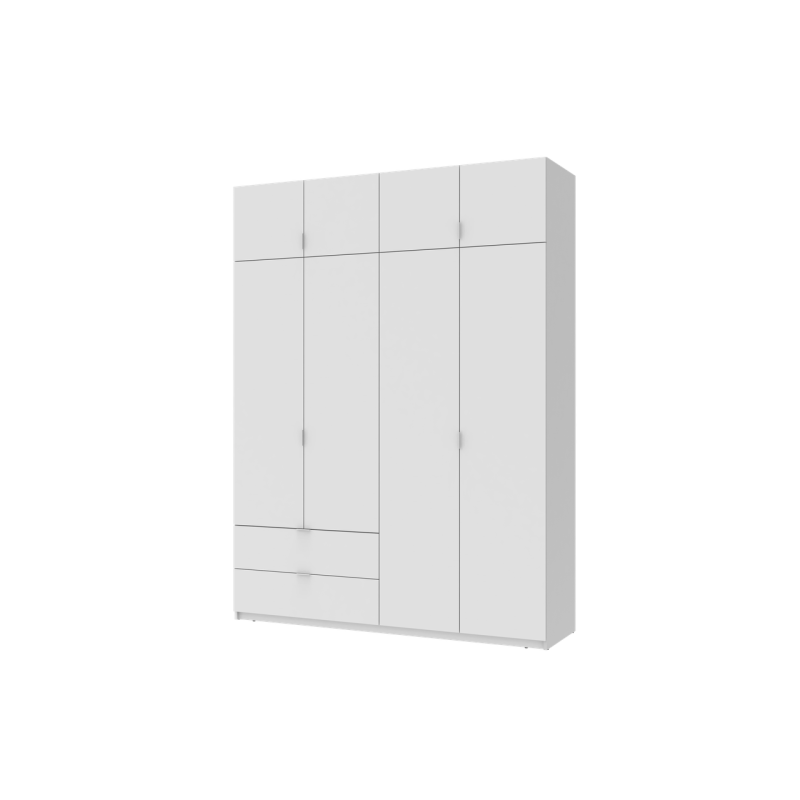 Распашная шкаф для одежды Лукас Белый 180х50х240 (80737069)