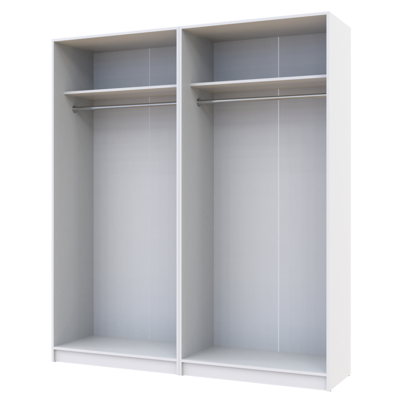 Шкаф для одежды Промо Белый 2+2 ДСП 180х48х204 (42005008)