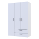 Распашной шкаф для одежды Эктор Белый 3 ДСП 116х49.5х180 (80737076)