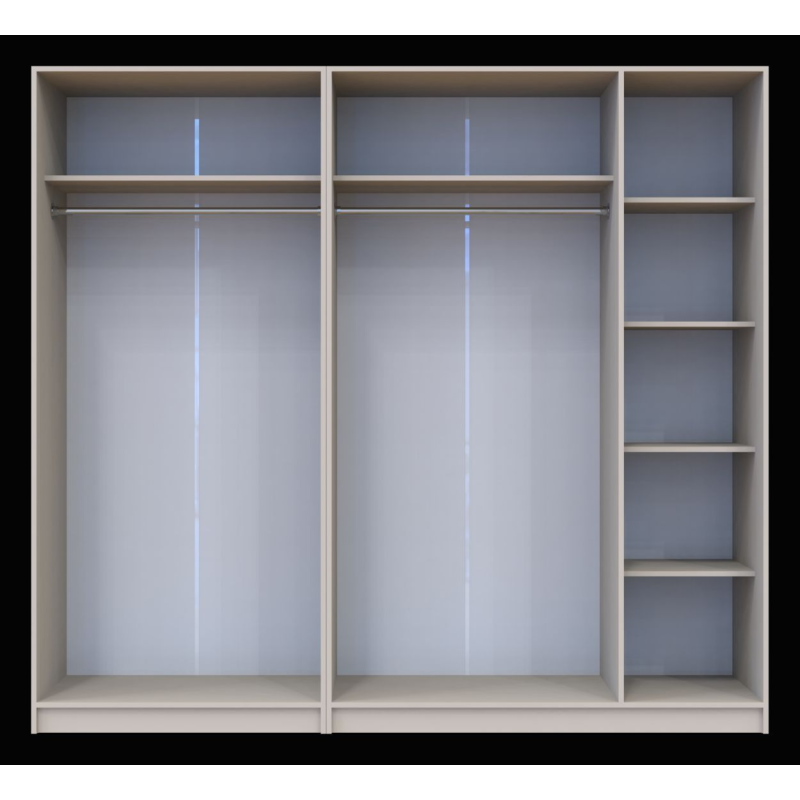 Шкаф для одежды Промо Кашемир 2+3 ДСП 225х48х204 (80737673)