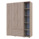 Zestaw Gelar z półką Sonoma Oak 3, płyta wiórowa 154,4x49,5x203,4 (42005042)