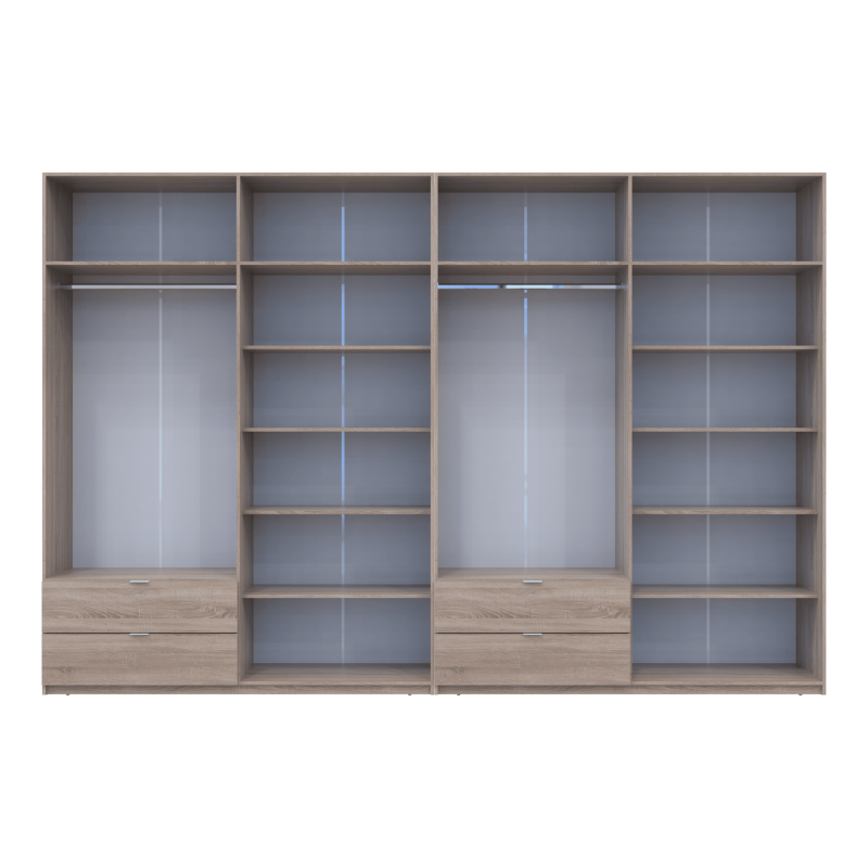 Комплект Лукас Дуб Сонома 4+4 ДСП 360х50х240 (42005143)