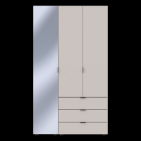 Шкаф для одежды Гелар Кашемир 2ДСП/Зеркало 116.5х49.5х203.4 (80737655)