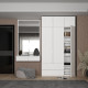 Распашная шкаф для одежды Лукас Белый 3ДСП 120х50х240 (80737796)