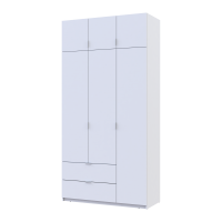 Распашной шкаф для одежды Лукас Белый 3ДСП 120х50х240 (80737796)