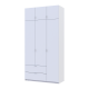 Распашная шкаф для одежды Лукас Белый 3ДСП 120х50х240 (80737796)