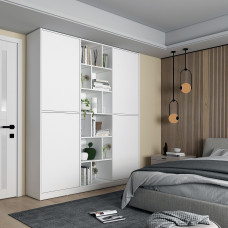 Шкаф для одежды Морган Белый ДСП 180х38.5х210 (42001246)