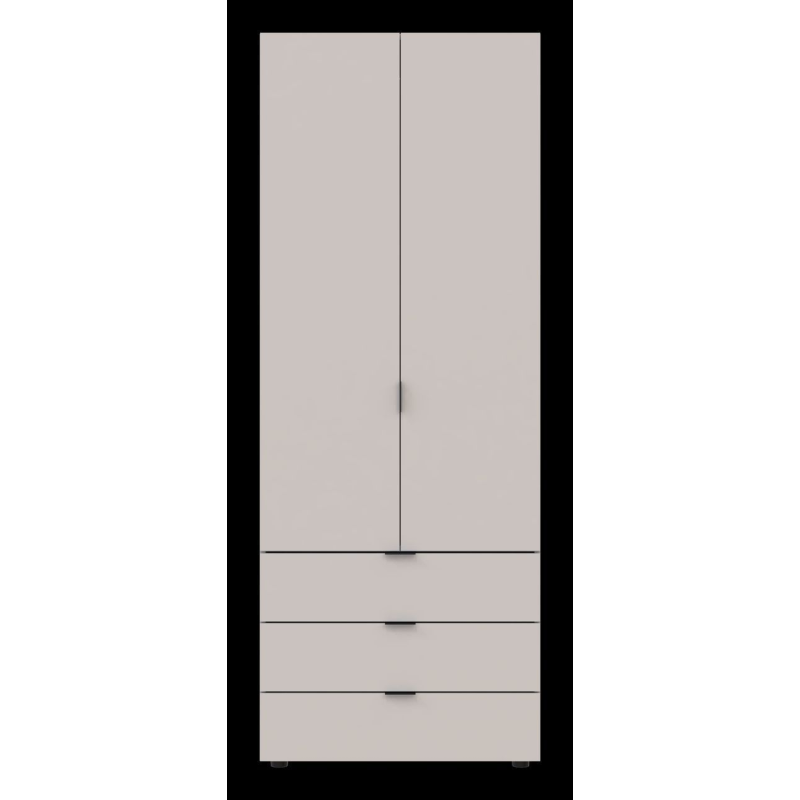 Распашной шкаф для одежды Гелар Кашемир 2 ДСП 77.5х49.5х203.4 (80737632)