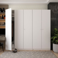 Шкаф для одежды Промо Белый 2+3 ДСП 225х48х204 (42005004)