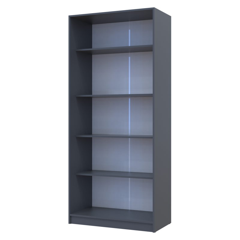 Шкаф для одежды Промо с полками Графит 2 ДСП 90х48х204 (42005101)