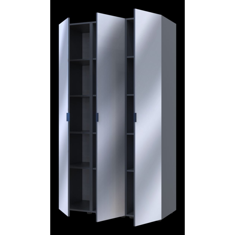 Комплект Гелар Графит 3 Зеркала 117х49.5х203.4 (42002167)