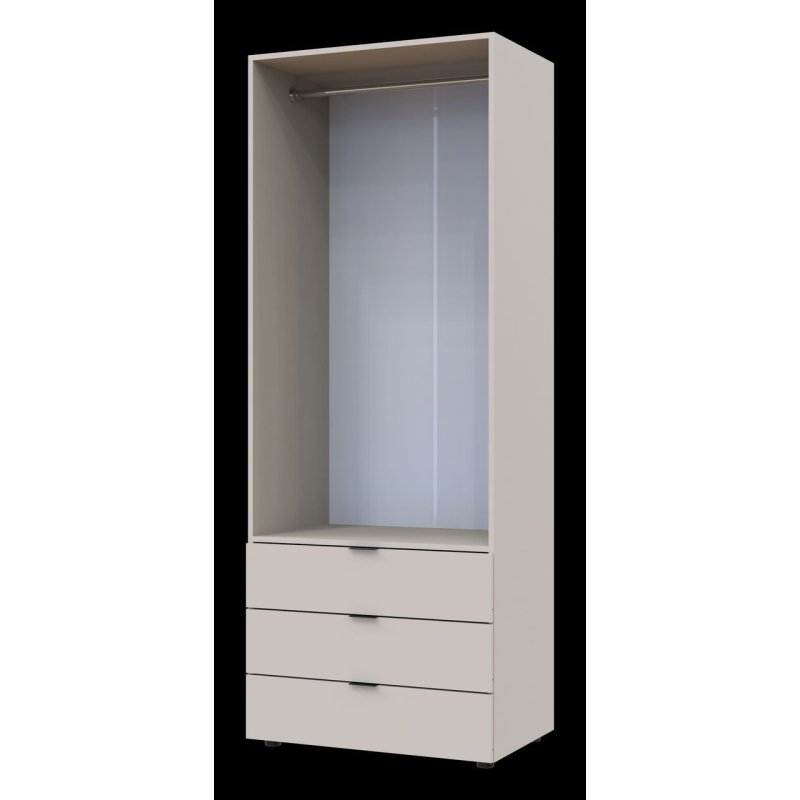 Распашной шкаф для одежды Гелар Кашемир 2 ДСП 77.5х49.5х203.4 (80737632)