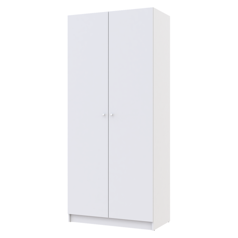 Шкаф для одежды Промо с полками Белый 2 ДСП 90х48х204 (42005100)