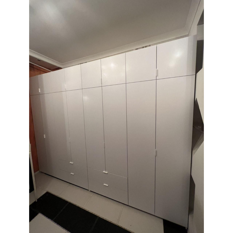 Распашная шкаф для одежды Лукас Белый 180х50х240 (80737069)