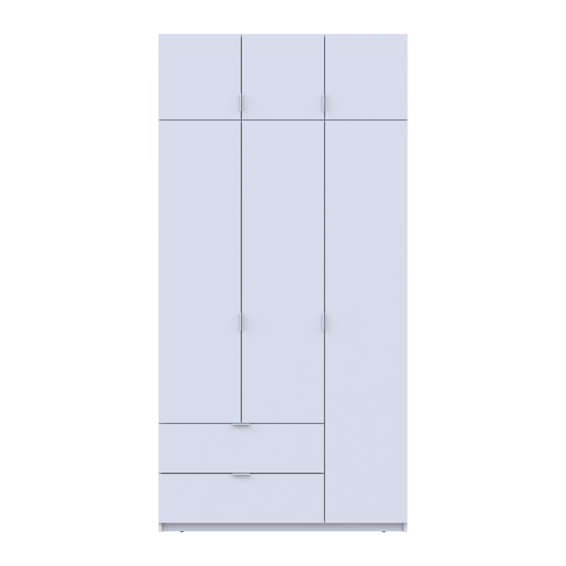 Распашная шкаф для одежды Лукас Белый 3ДСП 120х50х240 (80737796)
