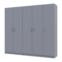 Шкаф для одежды Промо Белый 2+3 ДСП 225х48х204 (80737767)