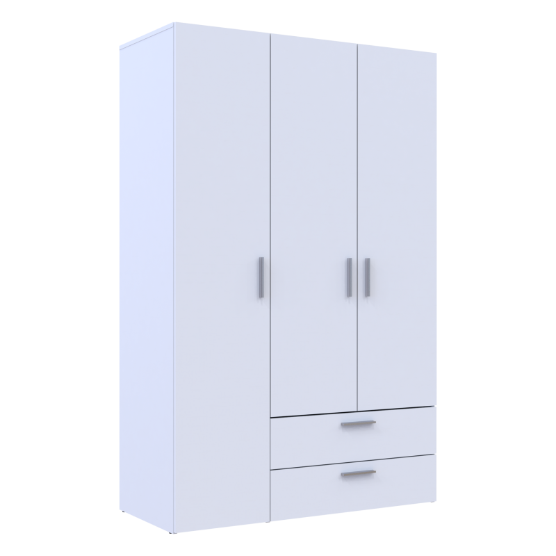 Распашной шкаф для одежды Эктор Белый 3 ДСП 116х49.5х180 (80737076)