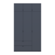 Распашная шкаф для одежды Лукас Графит 3ДСП 135х50х240 (80737801)