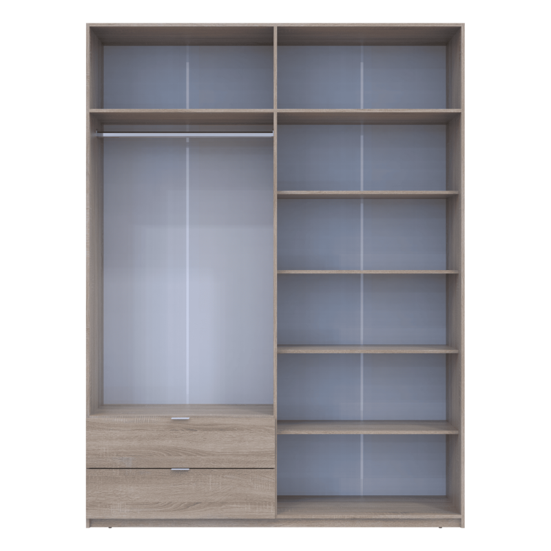 Распашной шкаф для одежды Лукас Дуб сонома 180х50х240 (80737731)