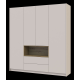 Шкаф для одежды с нишей Дейл Кашемир/Дуб Артизан 4 ДСП 206х52х220 (80737727)