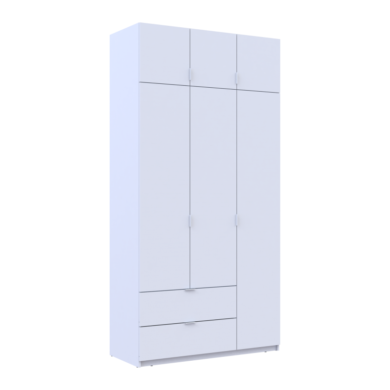 Распашная шкаф для одежды Лукас Белый 3ДСП 120х50х240 (80737796)