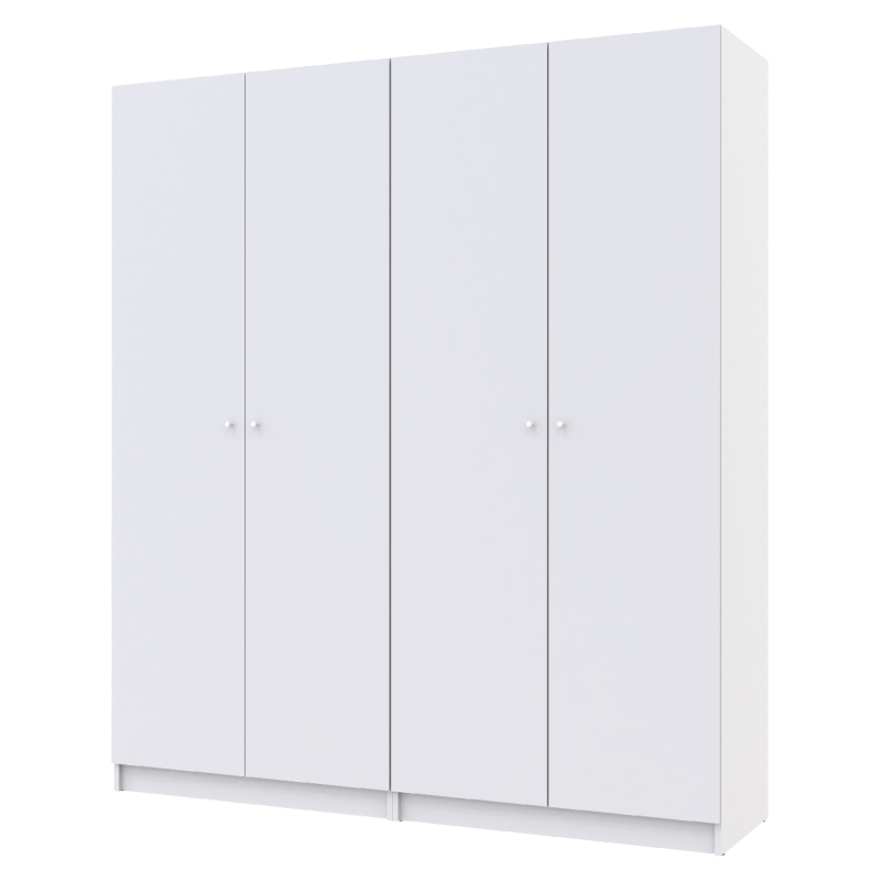 Шкаф для одежды Промо Белый 2+2 ДСП 180х48х204 (42005008)