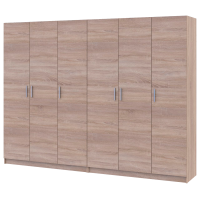 Шкаф для одежды Промо Дуб Cонома 3+3 ДСП 270х48х204 (42005005)