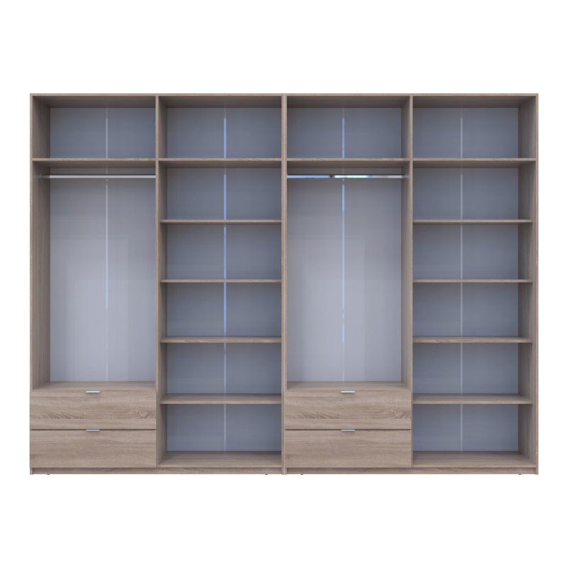 Комплект Лукас Дуб Сонома 4+4 ДСП 320х50х240 (42005127)