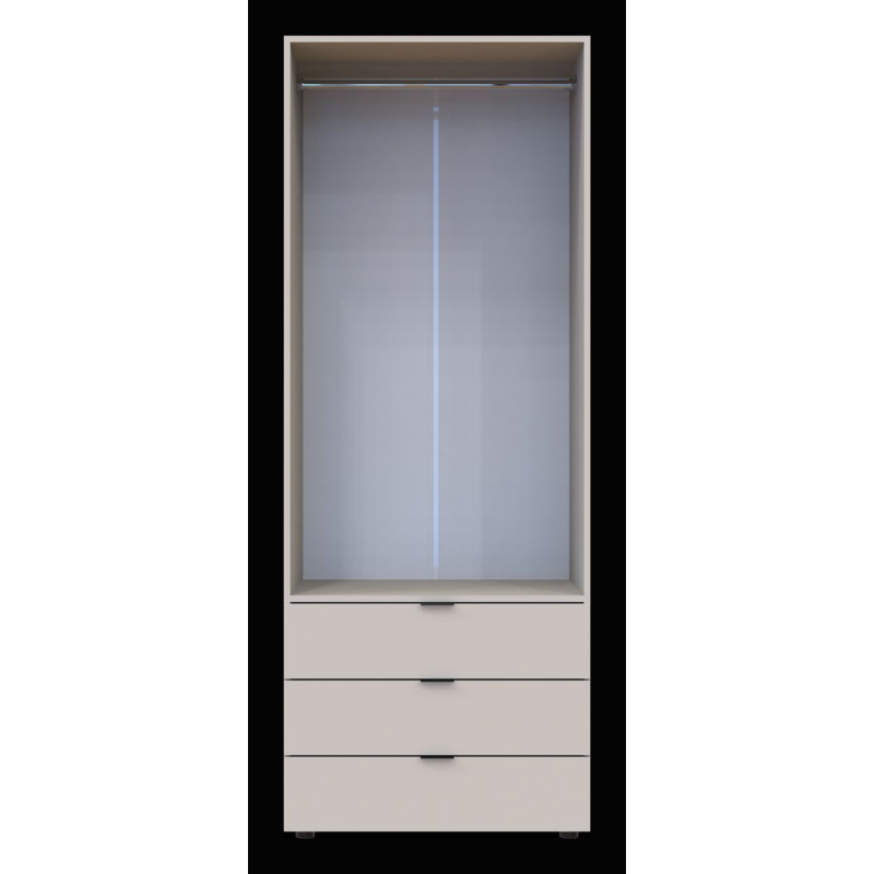 Распашной шкаф для одежды Гелар Кашемир 2 ДСП 77.5х49.5х203.4 (80737632)