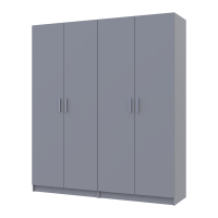 Szafa Promo Szara 2+2 płyta wiórowa 180x48x204 (80737766)