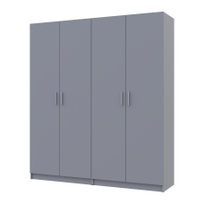 Шкаф для одежды Промо Серый 2+2 ДСП 180х48х204 (80737766)