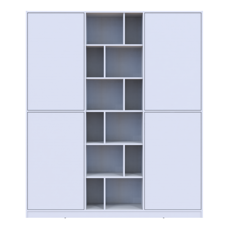 Шкаф для одежды Морган Белый ДСП 180х38.5х210 (42001246)