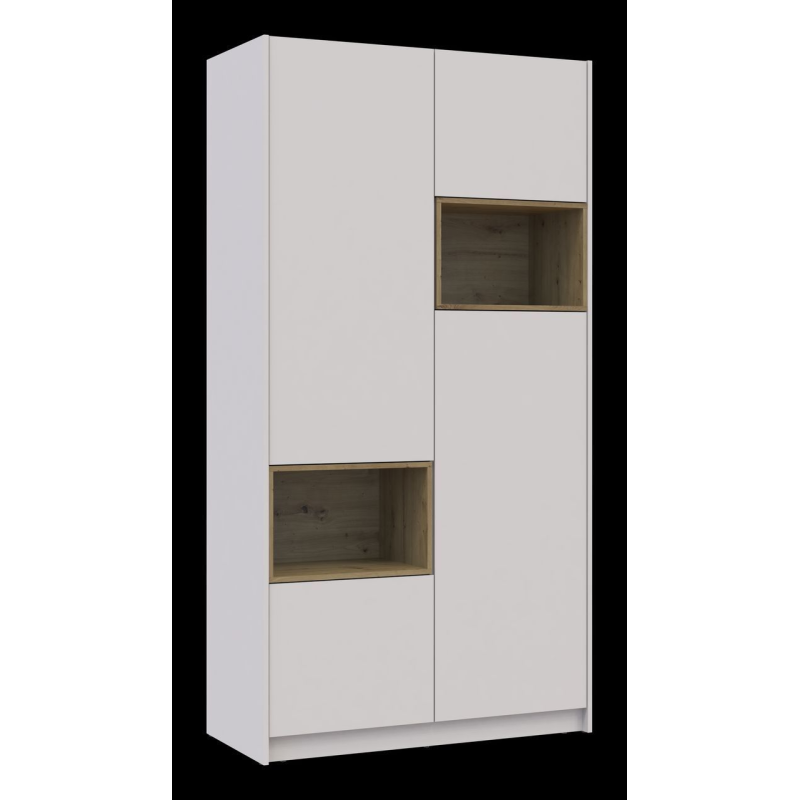 Шкаф для одежды с нишей Дейл Кашемир/Дуб Артизан 2 ДСП 115.2х52х220 (80737725)