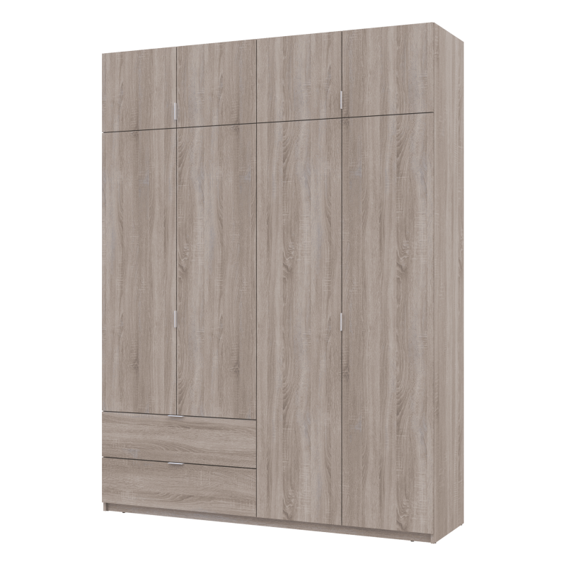 Распашной шкаф для одежды Лукас Дуб сонома 180х50х240 (80737731)