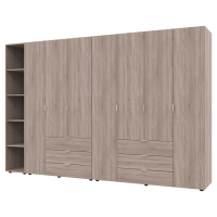 Комплект Гелар с Этажеркой Дуб сонома 3+4 ДСП 309.4х49.5х203.4 (42005048)