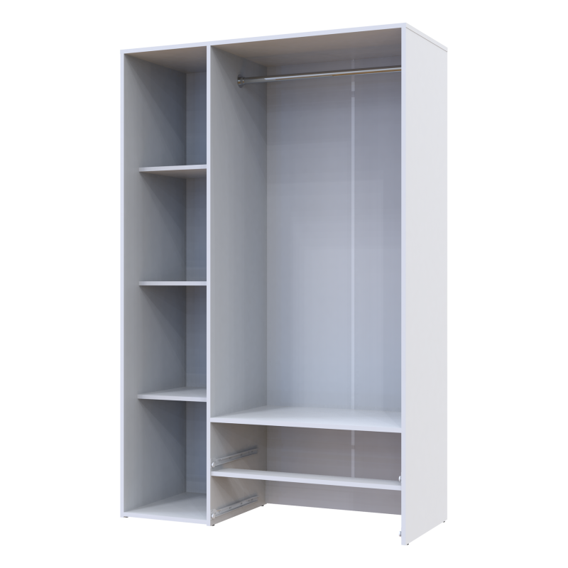 Распашной шкаф для одежды Эктор Белый 3 ДСП 116х49.5х180 (80737076)