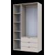 Распашной шкаф для одежды Гелар Кашемир 3 ДСП 116.2х49.5х203.4 (80737633)