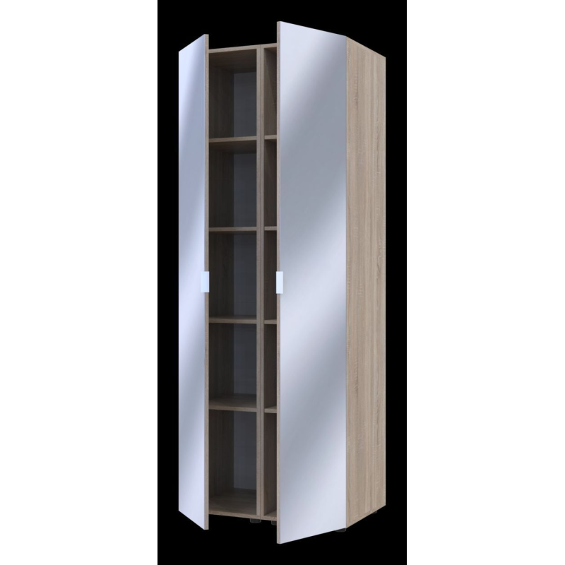 Zestaw Gelar Sonoma Oak z 2 lustrami, 78x49.5x203.4mm (42002165)
