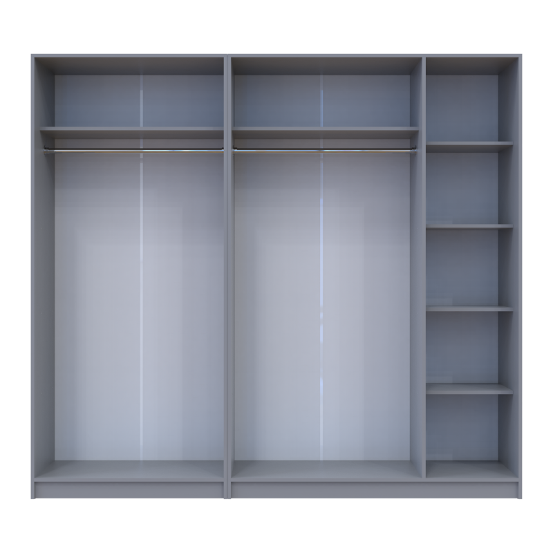 Шкаф для одежды Промо Белый 2+3 ДСП 225х48х204 (80737767)