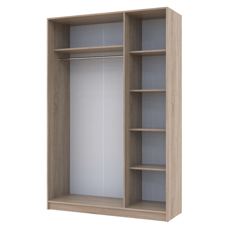 Шкаф для одежды Промо Дуб Cонома 3 ДСП 135х48х204 (80737072)