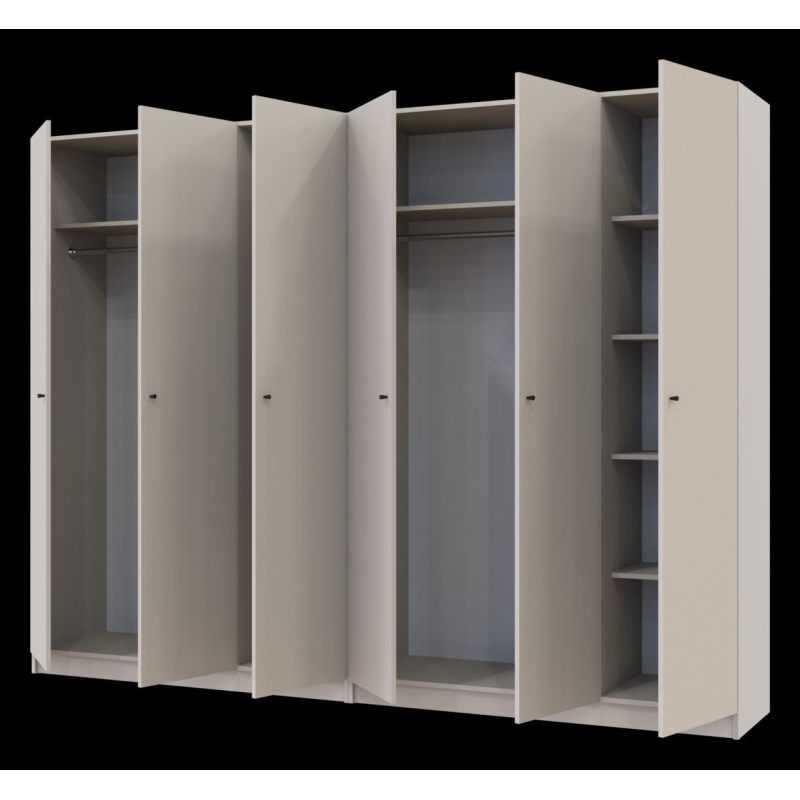 Шкаф для одежды Промо Кашемир 3+3 ДСП 270х48х204 (80737674)