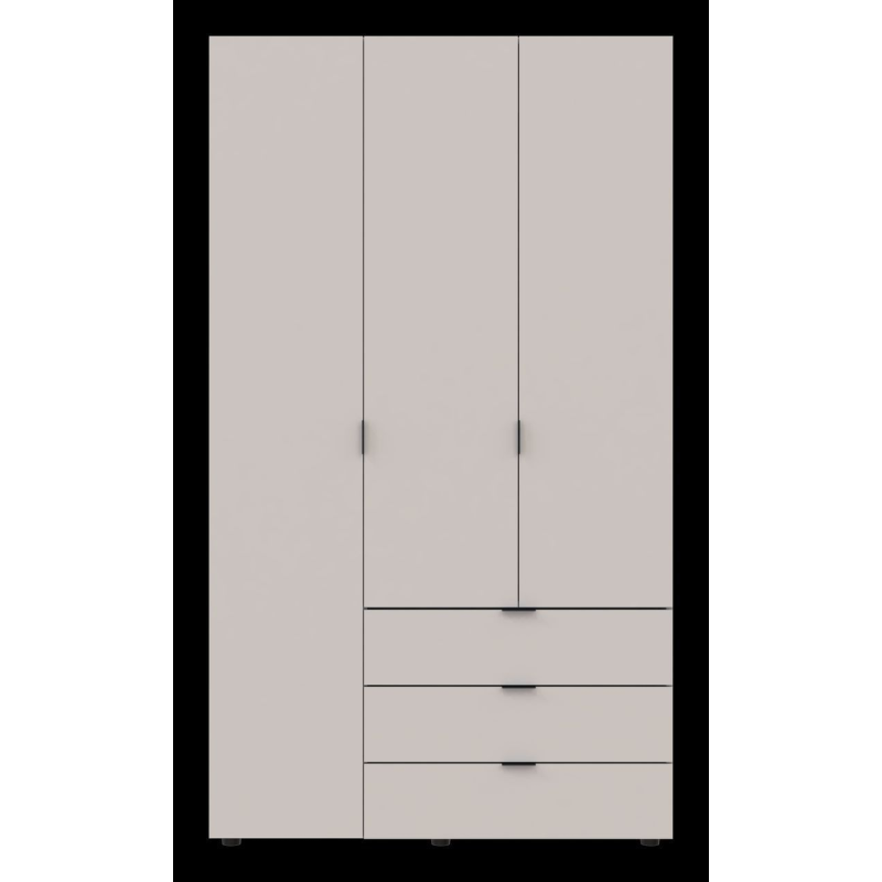 Распашной шкаф для одежды Гелар Кашемир 3 ДСП 116.2х49.5х203.4 (80737633)