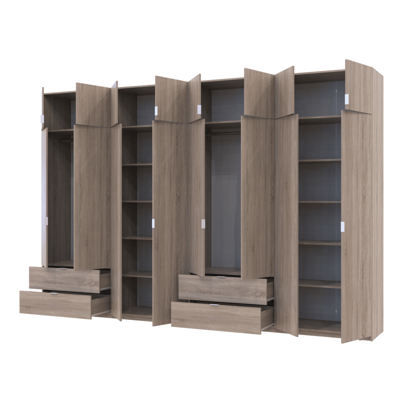 Комплект Лукас Дуб Сонома 4+4 ДСП 360х50х240 (42005143)