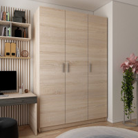 Шкаф для одежды Промо Дуб Cонома 3 ДСП 135х48х204 (80737072)